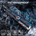 Super Bright Rechargeable LED Flashlight (2 Pack)