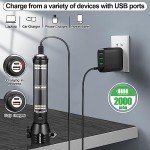 Solar-Powered Emergency Flashlight Kit with Accessories