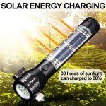 Solar-Powered Emergency Flashlight Kit with Accessories