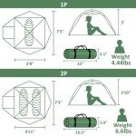 Compact Waterproof Tent for 2 People
