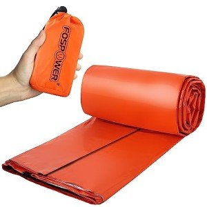 FosPower Mylar Emergency Sleeping Bag with Whistle