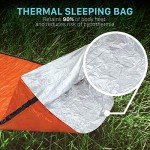FosPower Mylar Emergency Sleeping Bag with Whistle