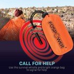 FosPower Mylar Emergency Sleeping Bag with Whistle