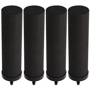 4-Pack Black Water Filters for Emergency Kits