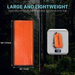FosPower Mylar Emergency Sleeping Bag with Whistle