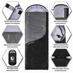 Lightweight Water Resistant Sleeping Bag for All Ages