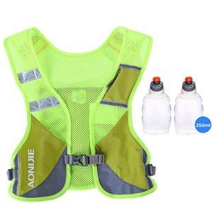 AONIJIE Hydration Backpack with Bottles - Green