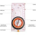 Hiking Survival Navigation Compass for Emergencies