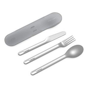 Portable Stainless Steel Utensil Set with Case