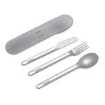 Portable Stainless Steel Utensil Set with Case