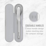 Portable Stainless Steel Utensil Set with Case