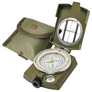 Military Grade Lensatic Compass for Outdoor Navigation