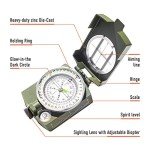 Military Grade Lensatic Compass for Outdoor Navigation