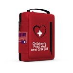 Kids' Portable First Aid Kit with CPR Shield