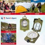 Military Grade Lensatic Compass for Outdoor Navigation