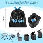30 Count Portable Toilet Bags & Pee Powder Set