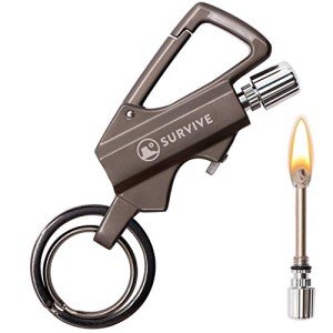 Emergency Permanent Match Bottle Opener Keychain