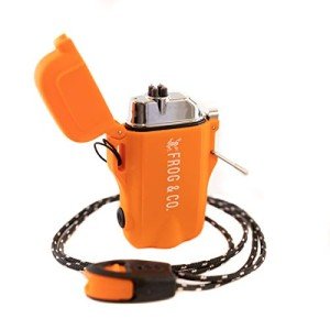 Waterproof Dual Arc Plasma Electric Lighter - Orange
