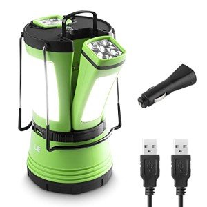 Rechargeable 600LM LED Lantern & Flashlight Kit