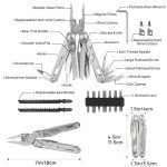 BIBURY Stainless Steel Multitool Pliers for Survival