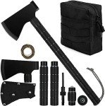 Compact Camping Axe and Survival Tool Kit
