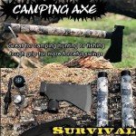 Compact Camping Axe and Survival Tool Kit