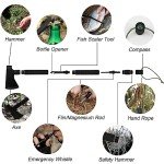Compact Camping Axe and Survival Tool Kit