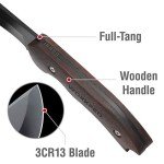 WORKPRO Axe and Knife Set for Survival Adventures