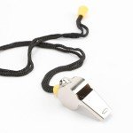 Loud Stainless Steel Whistle with Lanyard 1 Pack