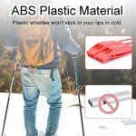 Loud Safety Whistles with Reflective Lanyard - 4 Pack