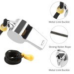 Loud Stainless Steel Whistle with Lanyard 1 Pack