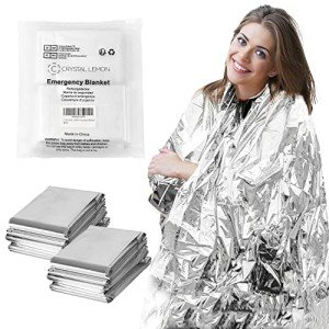 6 Pack Thermal Emergency Blankets for Survival