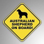 Australian Shepherd On Board Vinyl Decal Stickers