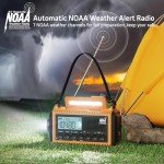 5000 Weather Radio: Solar, Hand Crank, Portable