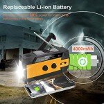 Portable Solar Hand Crank Emergency Radio with Flashlight