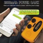 Hand Crank Radio with Flashlight and Power Bank