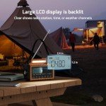 5000 Weather Radio: Solar, Hand Crank, Portable