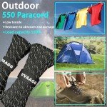 Reflective 100FT Paracord Utility Rope for Camping