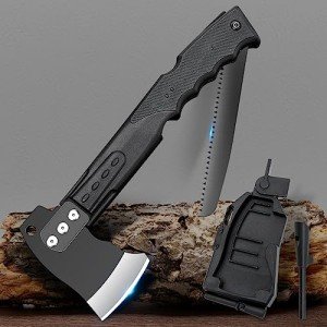 Tactical Survival Hammer Axe with Saw & Whistle