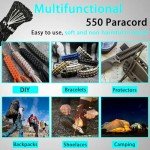 Reflective 100FT Paracord Utility Rope for Camping