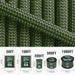Heavy-Duty 100ft Paracord Rope - Army Green