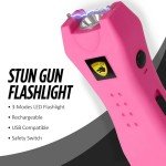Pink Pepper Spray & Stun Gun Keychain Combo