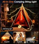 Rechargeable Camping String Lights with 8 Modes