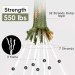 KOKKOYA 100FT Paracord 550 Rope for Survival
