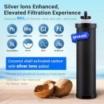 Gravity Water Filter System with 6 Filters