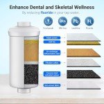 Gravity Water Filter System with 6 Filters