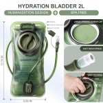 Leak-Proof 2L Water Bladder for Outdoor Adventures