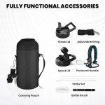 RAYMYLO 32 oz Insulated Water Bottle Flask