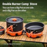 Portable 2-Burner Propane Stove for Camping