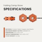 Portable 2-Burner Propane Stove for Camping